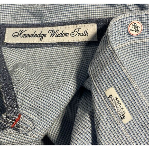 Men's Robert Graham Hawaii Light Blue Short Sleeve‎ Button Up Shirt Medium - Picture 6 of 7